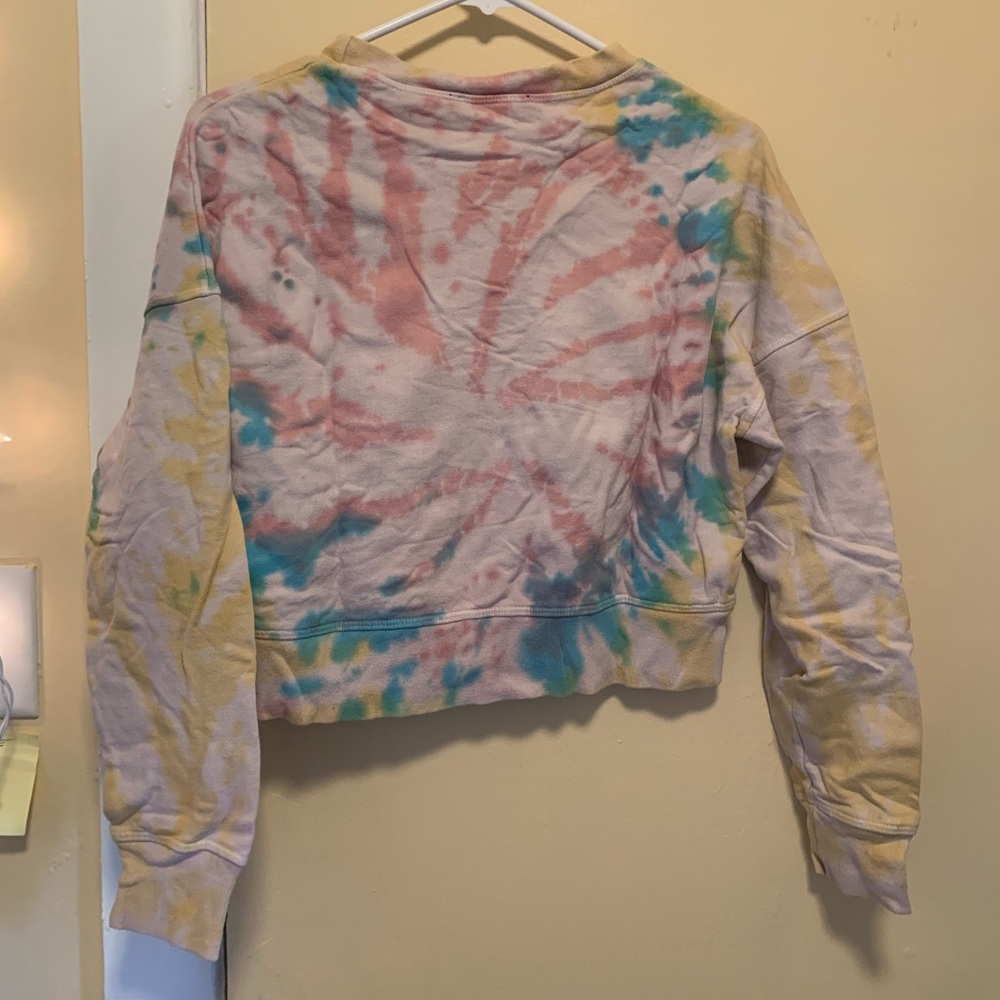 Tie Dye Cropped Sweatshirt - Picture 2 of 2